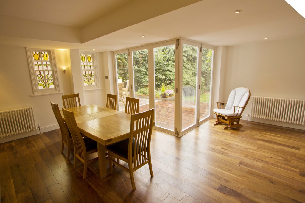 Dining room with wood floor