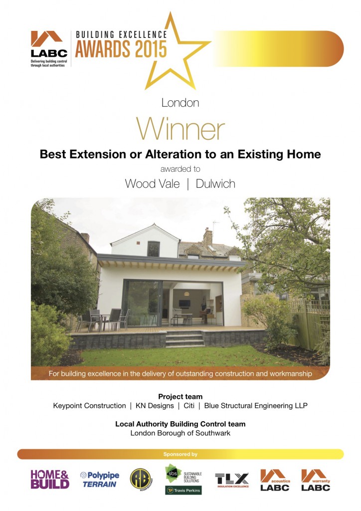 LABC Award for Best Alteration or Extension 2015